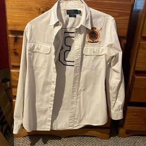 Polo Ralph Lauren Switzerland Winter Challenge Cup 2008 Button Shirt Mens M